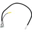 Universal 30" Negative Top Post Battery Cable; Black