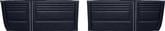 1967 Chevy II Nova; Standard Front Door Panels; 2 Door Coupe or Sedan; w/o Vertical White Stripe; Black; Pair - Brand: PUI