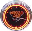 15" Muscle Car Garage Neon Clock