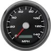 New Vintage Performance Series Speedometer Gauge; 3-3/8"; 140 Mph; Black