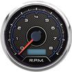New Vintage CFR Series Tachometer Gauge; 3-3/8"; 8,000 RPM; Blue