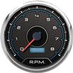 New Vintage CFR Series Tachometer Gauge; 4-3/8"; 8,000 RPM; Blue
