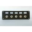 New Vintage 5-Switch Panel; Blue Led Indicators; 5 On-Off Toggles