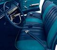 1966 Impala 2 Door Hardtop With Split Bench 2 Tone Bright Blue Vinyl Upholstery Set
