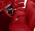 1966 Impala 2 Door Hardtop With Split Bench Red Vinyl Upholstery Set
