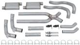 1968-78 X-Body / 1970-81 F-Body 3" Header Back / Rear Exit Dual Exhaust System with Race Pro Muffler
