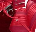 1966 Impala 2 Door Hardtop Red Cloth / Red Vinyl Upholstery Set