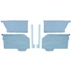 1964 Impala SS; Interior Rear Side Panel Set; 2 Door Hardtop; Pre-Assembled; 6 Piece Set; LH and RH; Light Blue - Brand: PUI