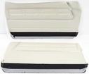 1967 Impala / SS 2 Door Coupe & Convertible Off White / Black Non-Assembled Front Door Panels