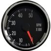 1972-74 Dodge D100; Tachometer 5k RPM; Flat Face; Black; 230 Degreee Sweep; 2 5/8"