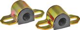1973-76 Impala / Full Size Black Polyurethane 1" Sway Bar Bushing Set With Standard Brackets