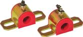 1973-76 Impala / Full Size Red Polyurethane 1" Sway Bar Bushing Set With Greaseable Brackets