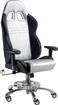Silver And Black Pitstop Grand prix Series Office Chair