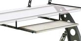 Clear Glass Pitstop Sliding Desk Tray