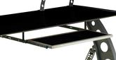 Black Glass Pitstop Sliding Desk Tray