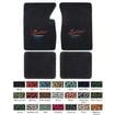 1953-70 Chevrolet Sandalwood Loop Floor Mats With "The Heartbeat Of America" And Bow Tie Logo