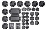 1967 Ford Mustang/Mercury Cougar; Body Rubber Plug Kit; 33 Pieces