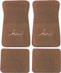 1974-90 Impala Camel Tan Cut Pile Floor Mats With Black "Impala" Script