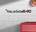 Photorealistic Metal Sign; 'Cuda 340 Logo; Measures 20" X 3" 
