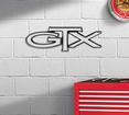 Photorealistic Metal Sign; GTX Logo; Measures 14" X 4" 