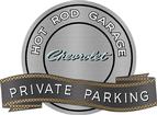 18" x 14" Hot Rod Garage 66/68 Chevrolet Private Parking Metal Sign