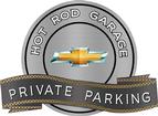 18" x 14" Hot Rod Garage 2010 Bow Tie Private Parking Metal Sign