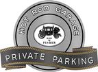 18" x 14" Hot Rod Garage Body By Fisher Private Parking Metal Sign