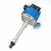 Chevrolet V8; Flame Thrower HEI III Distributor; Cast; With 50,000 Volt Coil; With Blue Cap