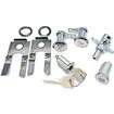 1965 Mustang GT; 1966 Mustang (All); Complete Lock Set; Ignition; Door; Trunk and Glove Box (Long Button); With Replacement Keys; One Key Fits All