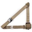 RetroBelt Retractable Aviation Style 3-Point Seat Belts; 27-Inch; Buckle Seat; w/o Hardware; Sand
