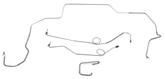 1968-70 Mopar B-Body With Hemi And Power Drum Brakes 4 Piece Stainless Steel Front Brake Line Set