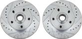 1967-69 F-Body, 1969-74 Nova Performance Front Brake Rotors - Drilled and Slotted - Pair