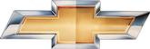 34" x 11" 2010 Chevrolet Gold Bow Tie Metal Sign