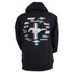 Ford Mustang; Emblem Hoody; Black; Extra Large