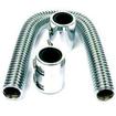 24" Flexible Stainless Steel Radiator Hose Set; With Polished Ends