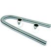 36" Flexible Stainless Steel Radiator Hose Set; With Polished Ends