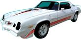 1980-81 Camaro Z28 Charcoal Stripe Decal Set without Hood Decals
