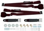 1955-57 Chevrolet Bench Seat 3-Point Seat Belts - Maroon