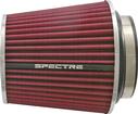 6.7" Tall HPR® Cone Air Filter for 3", 3-1/2" and 4" Tubes - Red/Chrome