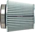 White/Chrome 6.7" Tall HPR® Cone Air Filter for 3", 3-1/2" and 4" Tubes - 