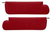 1969-72 Chevrolet, GMC Truck, Blazer, Jimmy, Suburban; Padded Walrus Grain Vinyl Sun Visors; Red; Pair - Brand: PUI