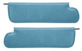 1969-72 Chevrolet, GMC Truck, Blazer, Jimmy, Suburban; Padded Walrus Grain Vinyl Sun Visors; Bright Blue; Pair - Brand: PUI