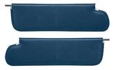 1969-72 Chevrolet, GMC Truck, Blazer, Jimmy, Suburban; Padded Walrus Grain Vinyl Sun Visors; Dark Blue; Pair - Brand: PUI