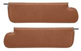 1969-72 Chevrolet, GMC Truck, Blazer, Jimmy, Suburban; Padded Walrus Grain Vinyl Sun Visors; Light Saddle; Pair - Brand: PUI