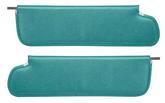 1969-72 Chevrolet, GMC Truck, Blazer, Jimmy, Suburban; Padded Walrus Grain Vinyl Sun Visors; Light Aqua; Pair - Brand: PUI
