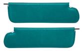 1969-72 Chevrolet, GMC Truck, Blazer, Jimmy, Suburban; Padded Walrus Grain Vinyl Sun Visors; Dark Aqua; Pair - Brand: PUI