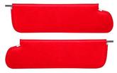 1969-72 Chevrolet, GMC Truck, Blazer, Jimmy, Suburban; Padded Walrus Grain Vinyl Sun Visors; Bright Red; Pair - Brand: PUI