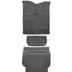 2007-10 Tahoe/Yukon; 4-Door w/ 2nd Row 60/40 Bench Seat; Carpet Kit; Complete; w/ Mount Cover; Molded; Standard Backing; Cutpile; Black