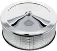Chrome Low Profile Open Element Air Cleaner; With Tri-Star Nut; 14" x 5" 