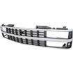 1988-93 Chevy Pickup,, Blazer, Suburban (GMT400); Front Grill; Dual Composite Headlamps; Chrome 